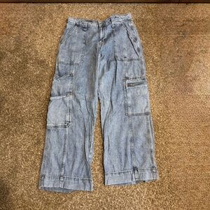 Wild Fable High Rise Wide Leg Cargo Jeans Sz 12R